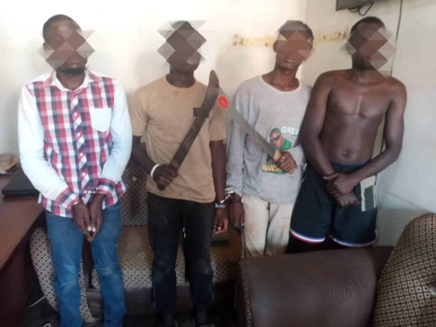 Suspected Panga Wielding Thugs Arrested in Nansana. 