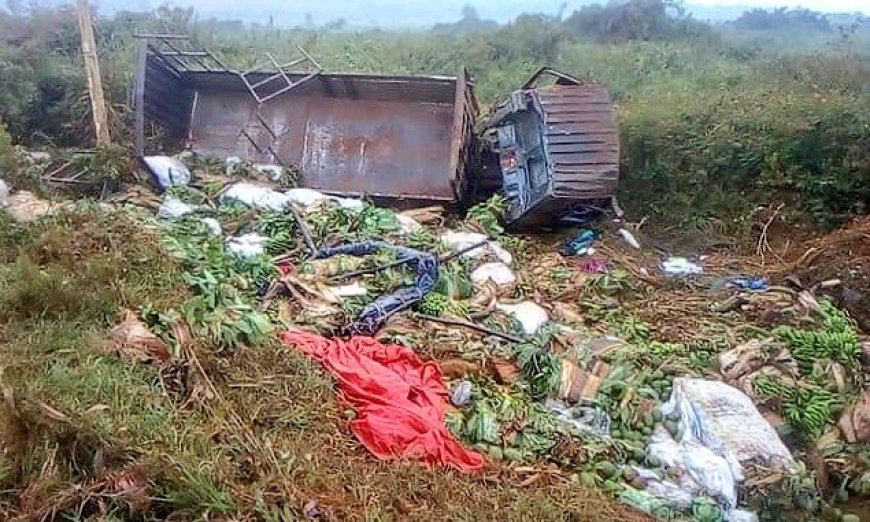 Dark Sunday as Four Die on Spot, Four Critically Injured in Kasanda - Mityana Road Accident.