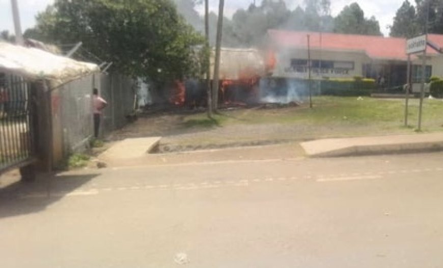Interpol Offices in Namisindwa District Burnt to the Ground