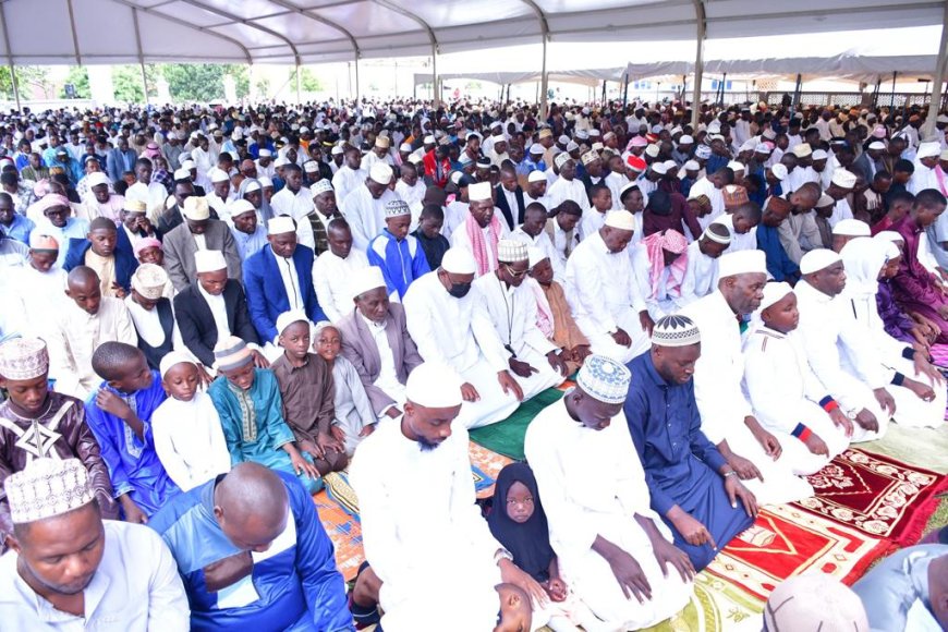 Quran Is Not Against Embracing Government Programs Like PDM- Mufti Mubajje Tells Eid al Fitr Celebrants.