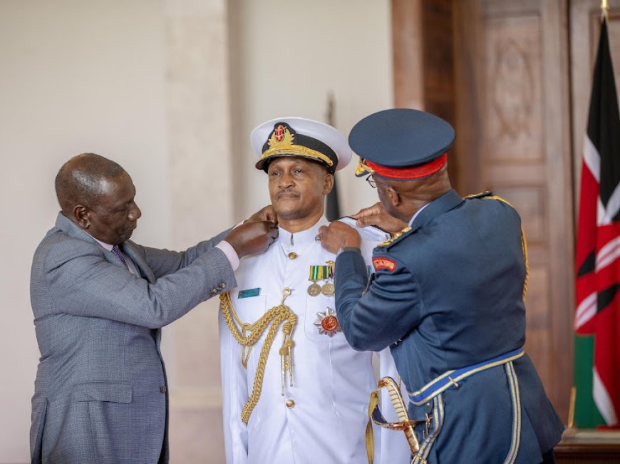 President William Ruto Promotes Lt Gen Charles Muriu Kahariri To The Rank Of General And Appoints Him CDF.