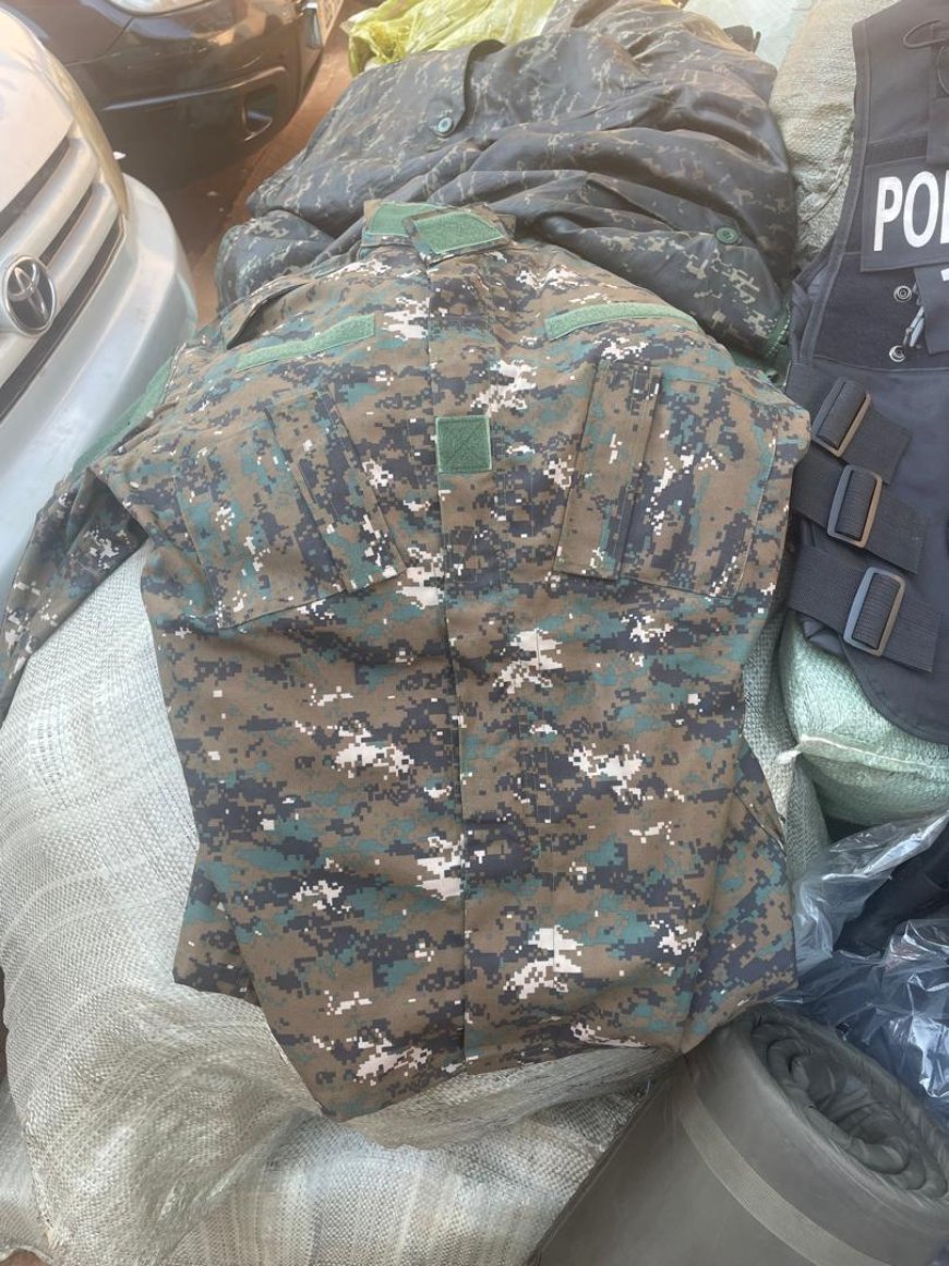 Police Recover Military, Police wear In Kampala Shops