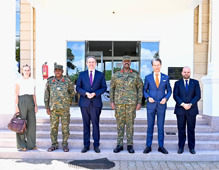 E U Great Lakes Region Representative Meets CDF Gen Muhoozi