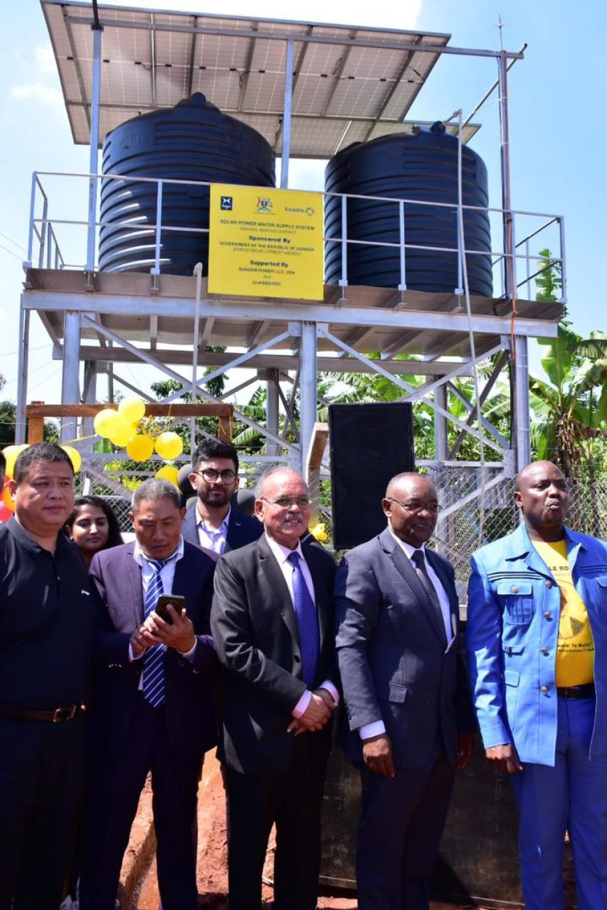 Minister Magezi Commissions shs 100M Solar Powdered Water System