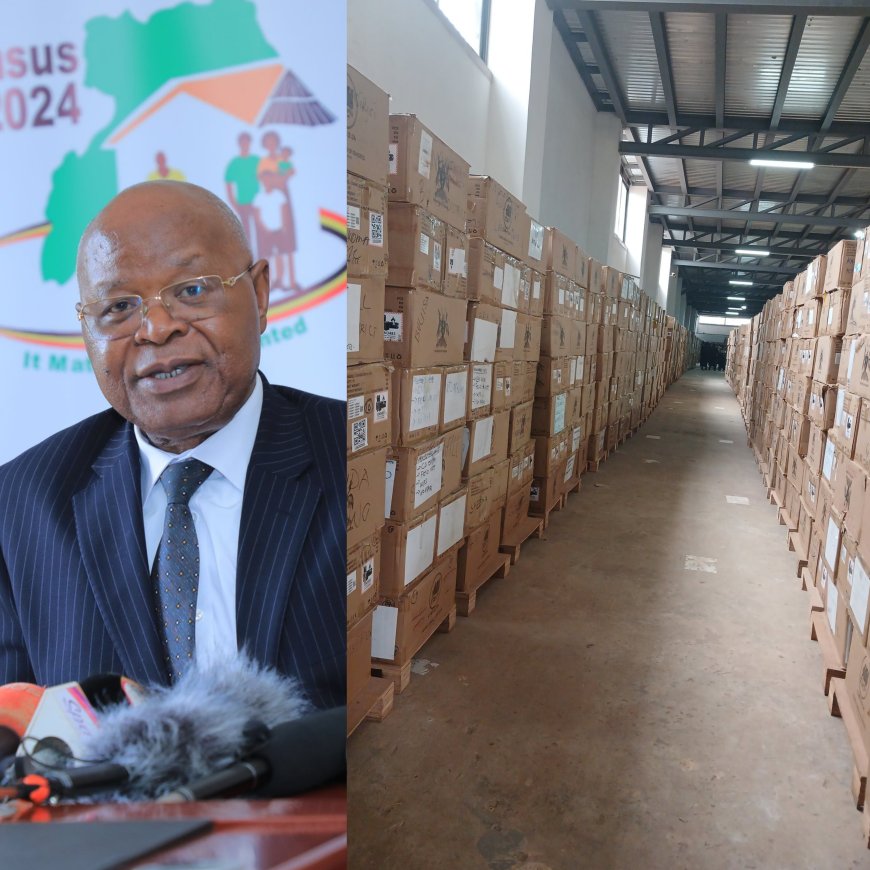 2026 Polls: UBOS Handa Over 36000Tablets To EC For 2026 Elections