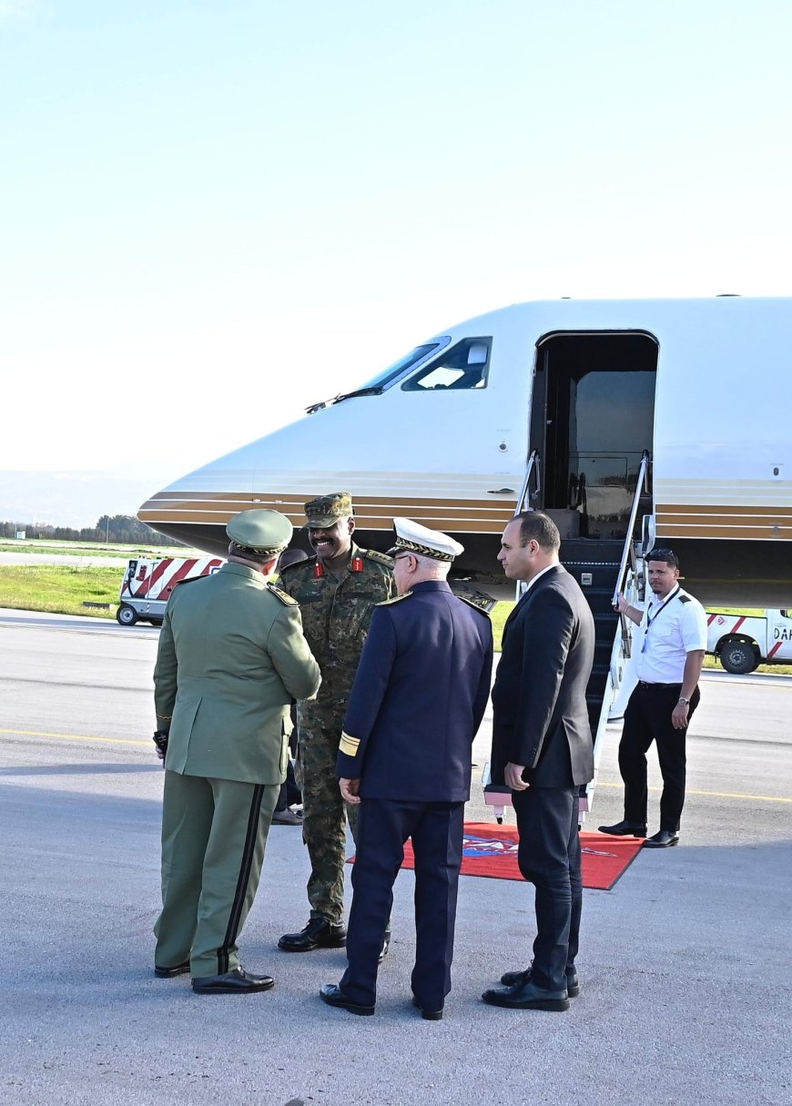 Gen Muhoozi Flies To Algeria On Military, Bilateral Relationship Mission