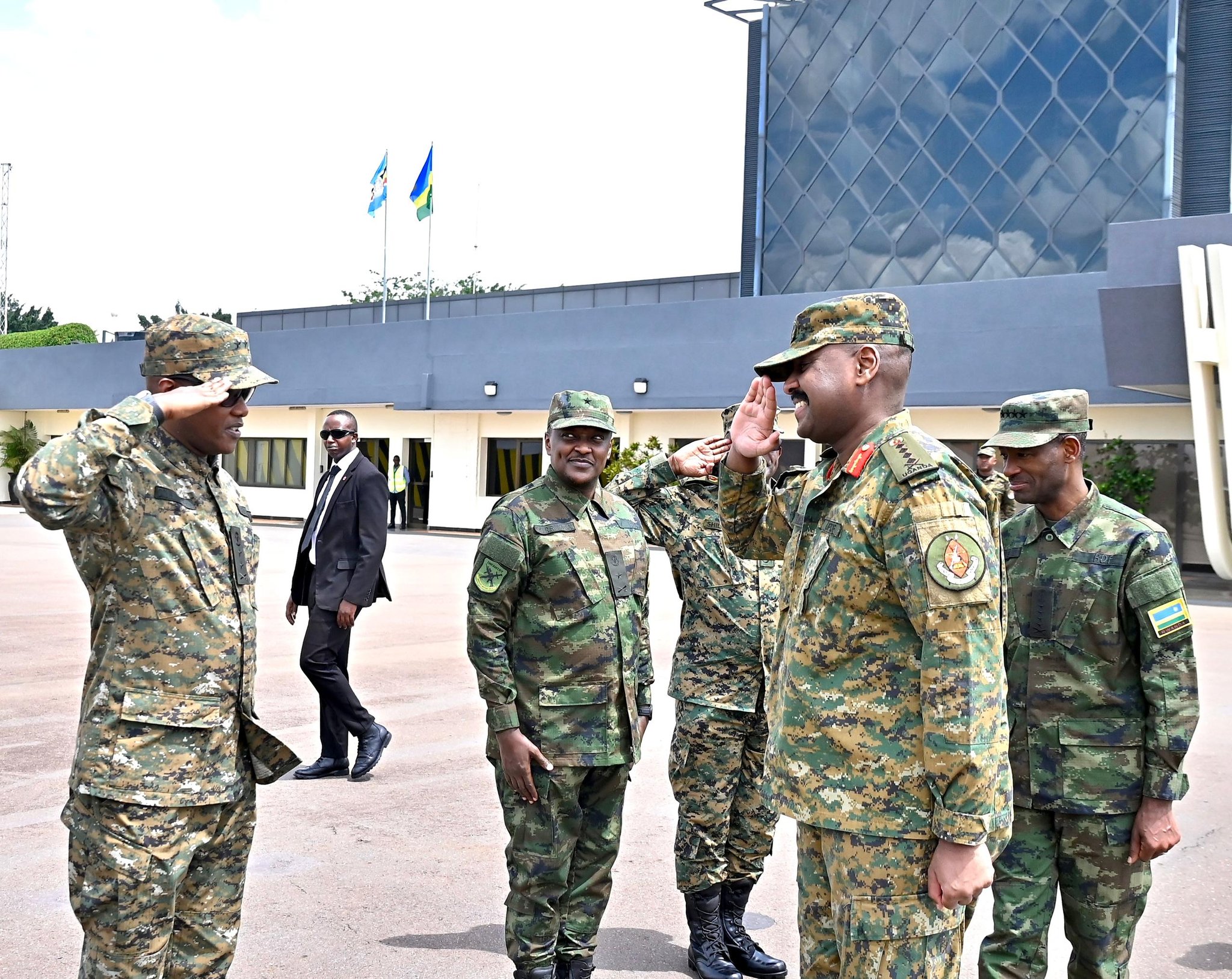 Gen Muhoozi Returns Home After Rwanda Official Visit