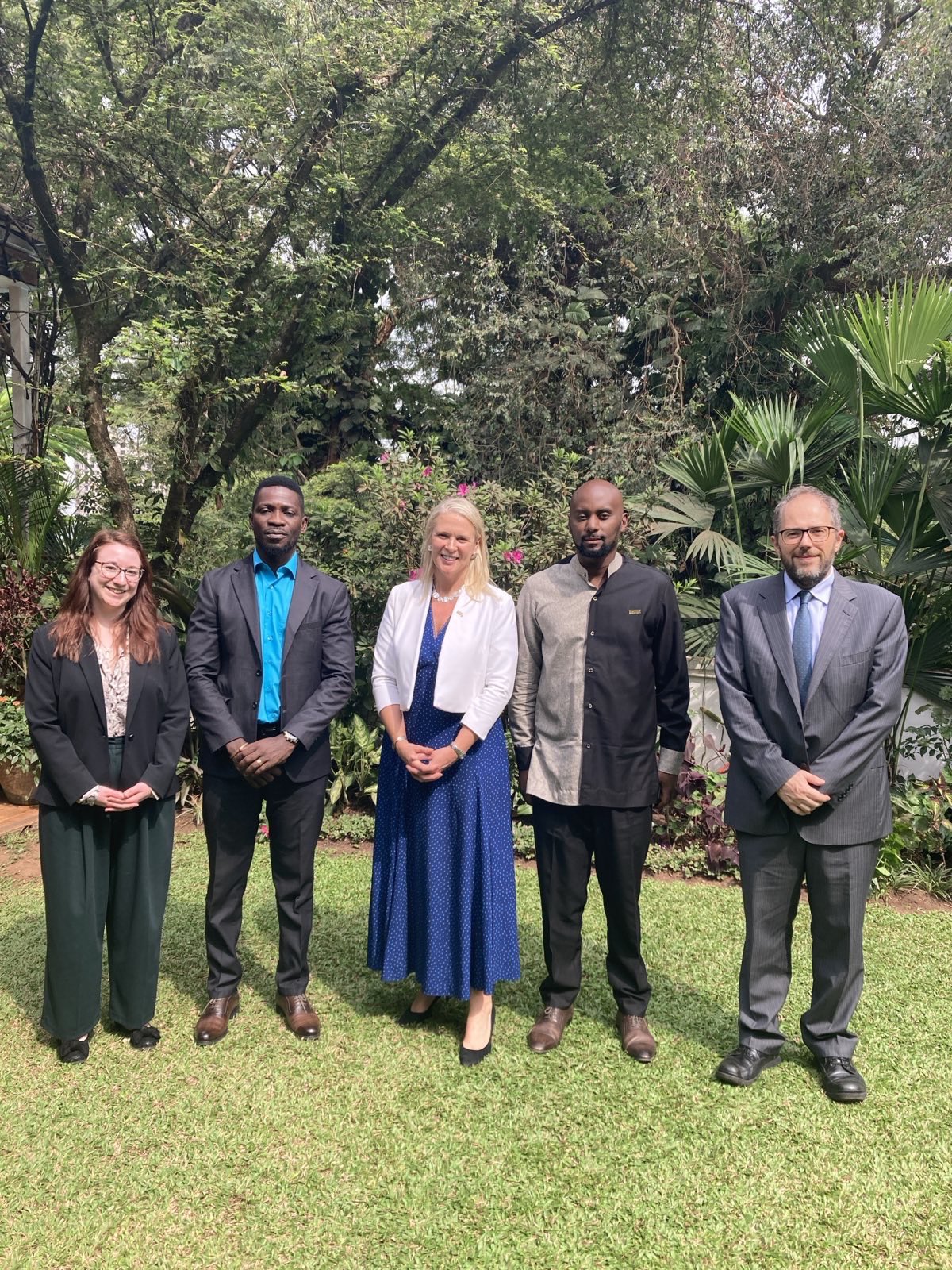 CDF Gen Muhoozi Suspends All UPDF Engagements With UK After Their Envoy’s Meeting With NUP President Bobi Wine, SG Lewis Rubongoya.