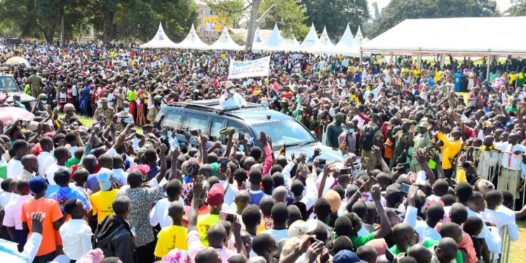 Buganda Rallies for Museveni!! Ministers Storm Gomba in Massive Show of Support