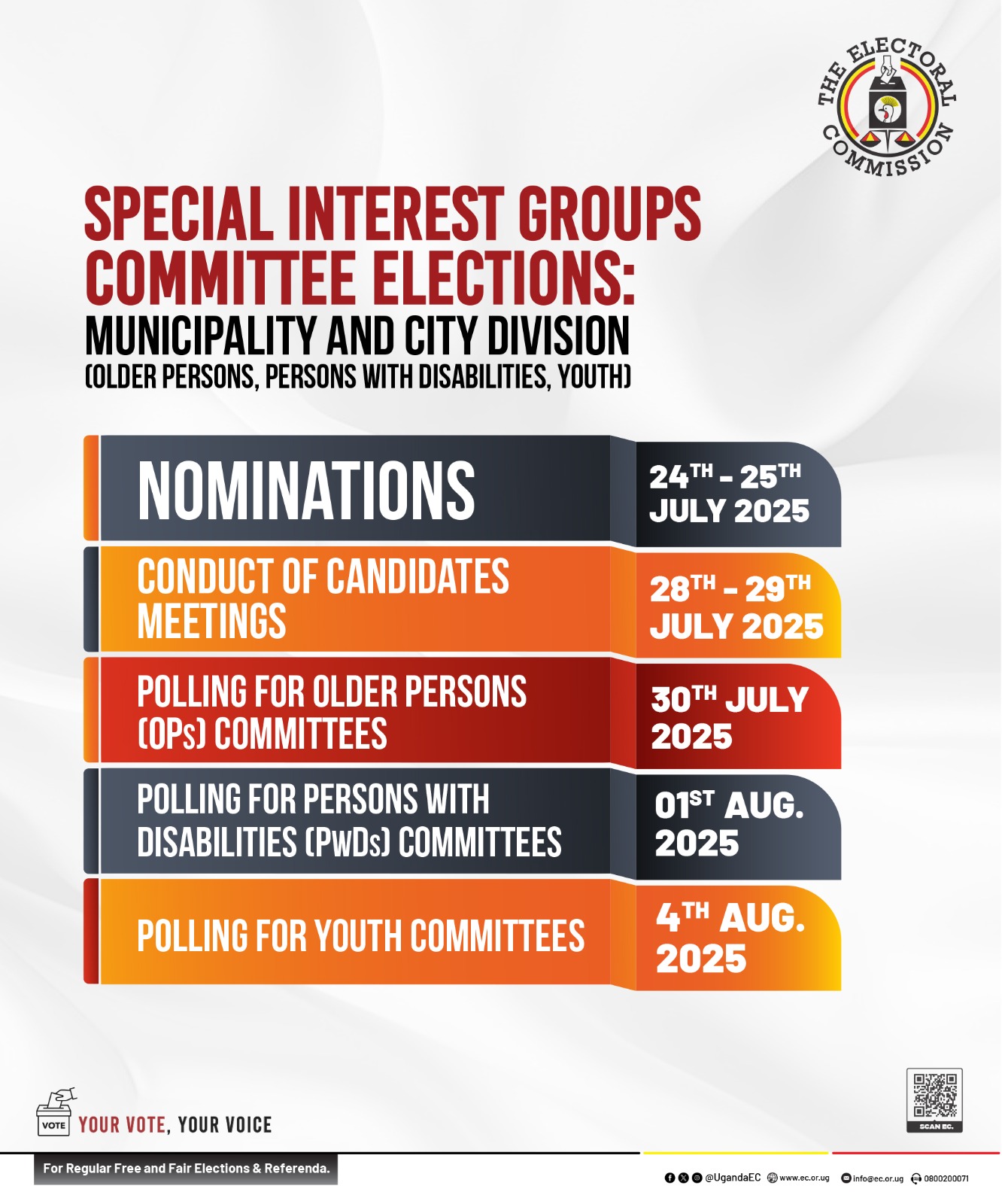 Special Interest Groups Vote Begins!! Your Voice, Your Future!