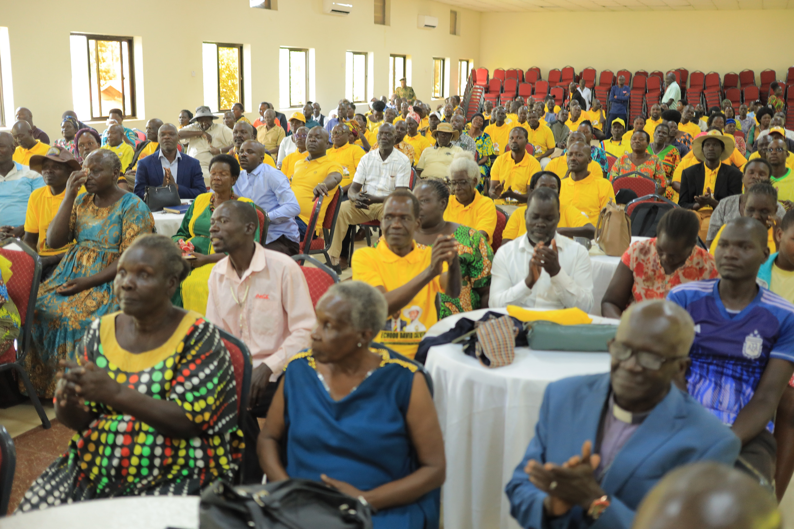 NRM Delegates From Nwoya, Amuru, Gulu city East & West, Gulu District & Omoro Endrose Mr Calvin Echodu For NRM Vice Chairperson Eastern Uganda