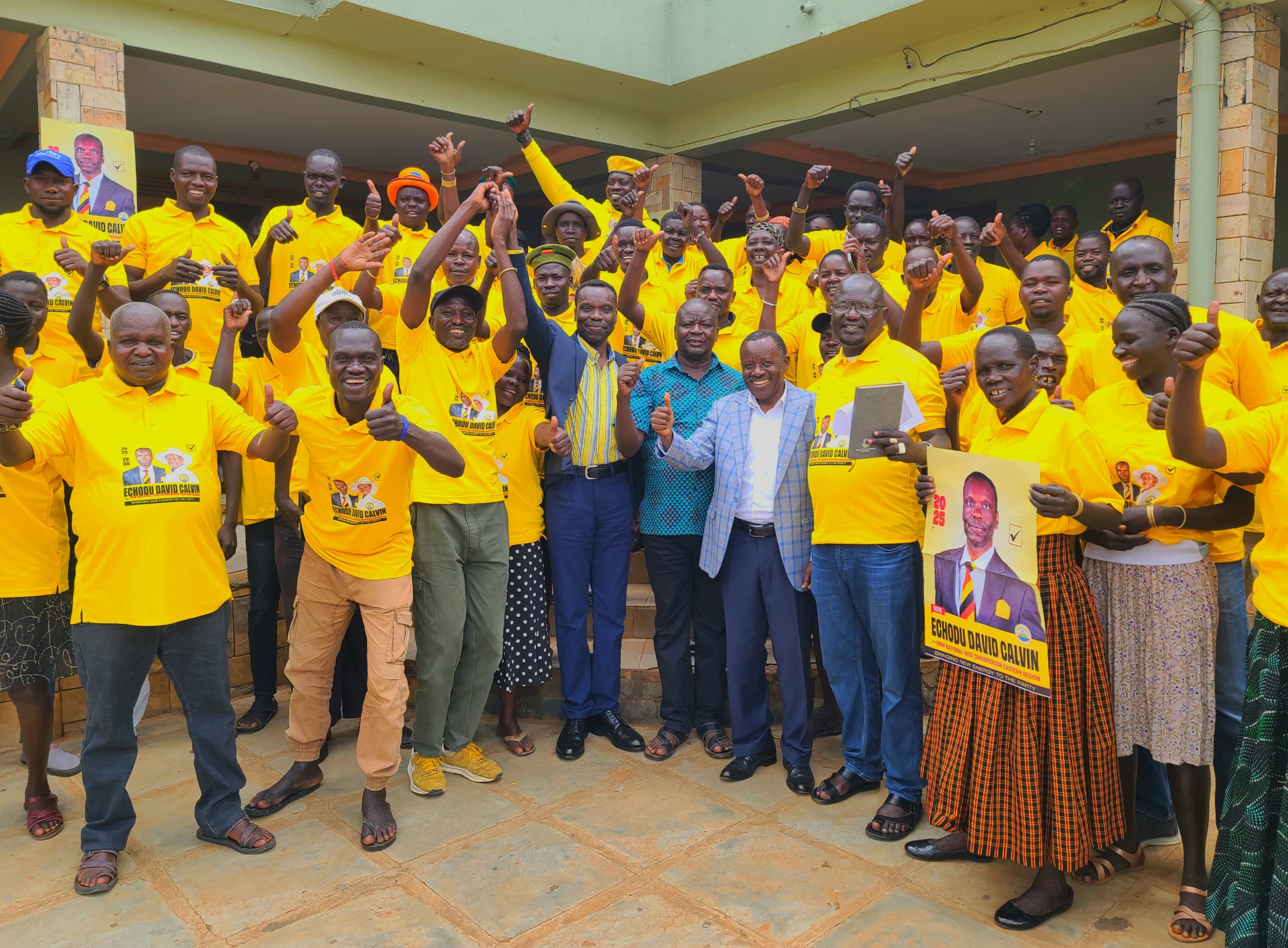 NRM Delegates From Kaabong & Karenga District Endrose Mr Calvin Echodu For NRM Vice Chairperson Eastern Uganda