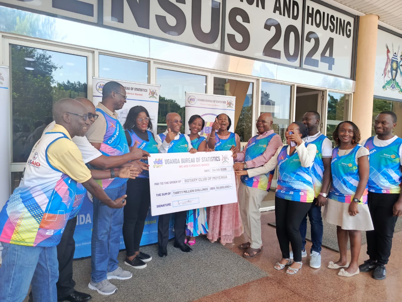 UBOS Donates Shs 30M to Muyenga Rotary Club Ahead of Annual Cancer Run