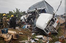 JUST IN!! One Dead as Concrete Mixer and Truck Collide in Seeta, Traffic Advisory Issued