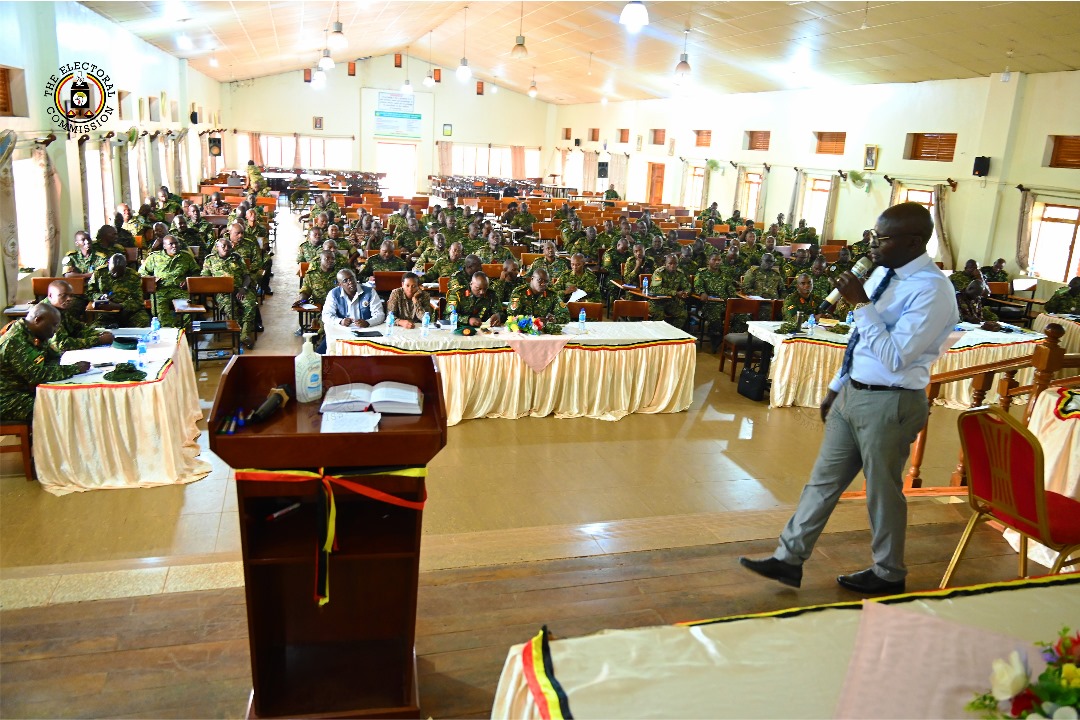 Uganda Electoral Commission Chairperson Engages UPDF Political Commissars on Voting Roles