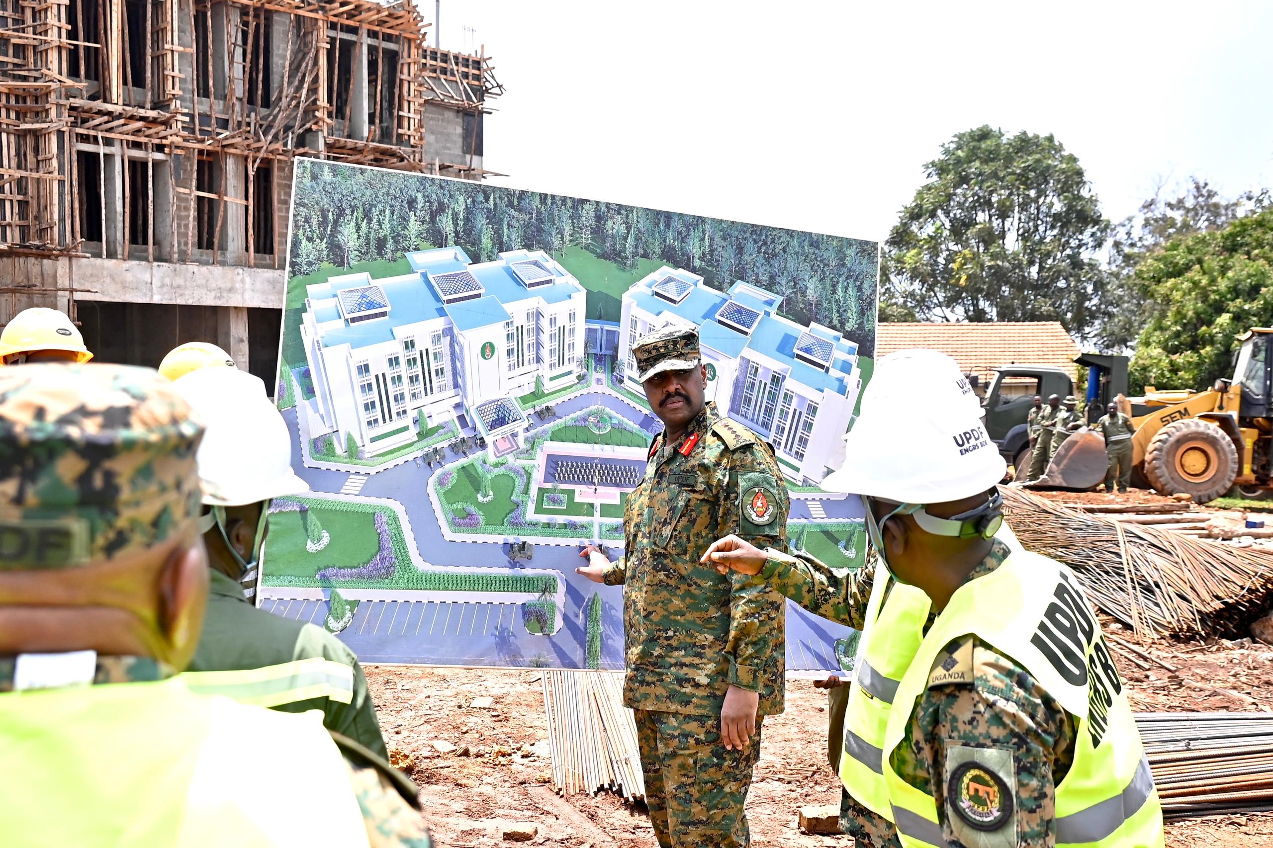 CDF Inspects UPDF Headquarters Project, Urges Engineers to Expedite Completion