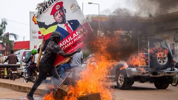 “We Have Taken Note” Police Investigate Viral Videos of Officers Destroying Bobi Wine’s Campaign Posters