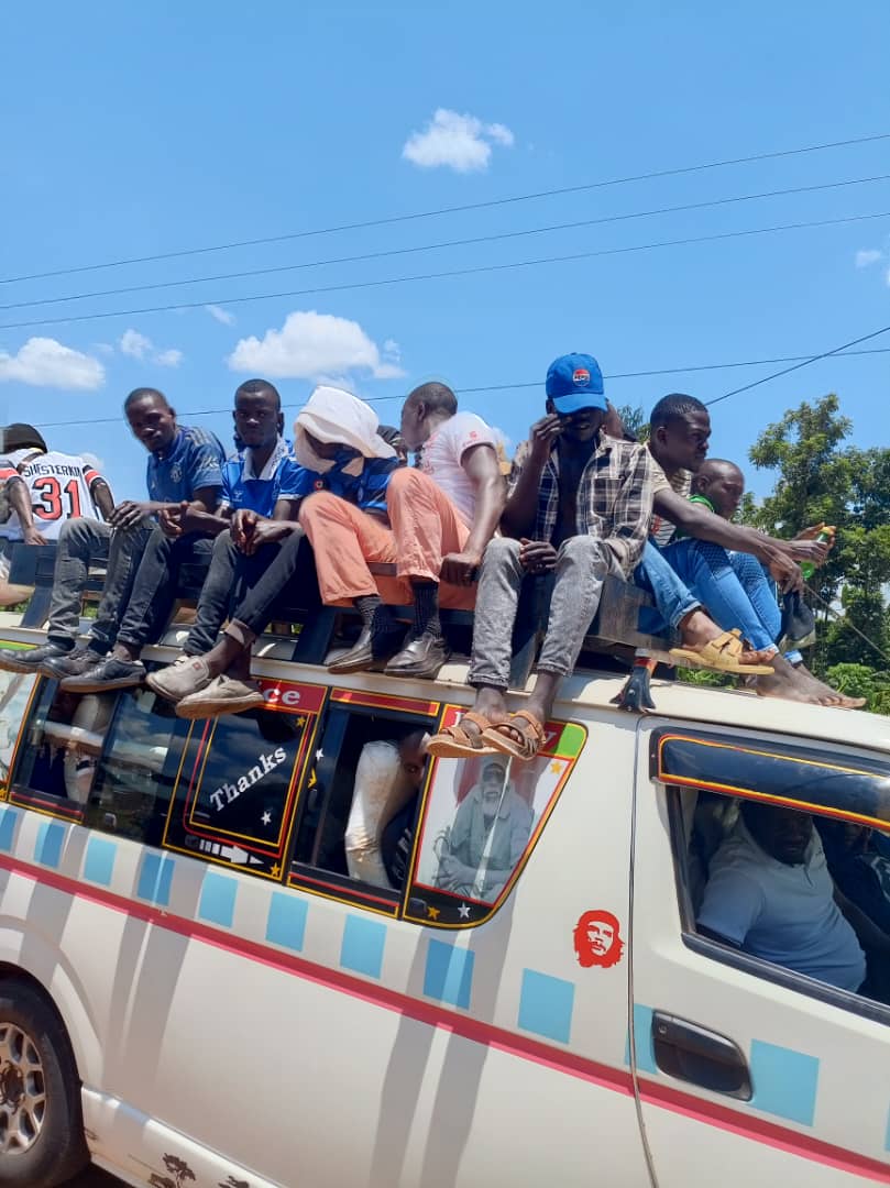 Overloaded Vans Cause Chaos at Buwenge Checkpoint
