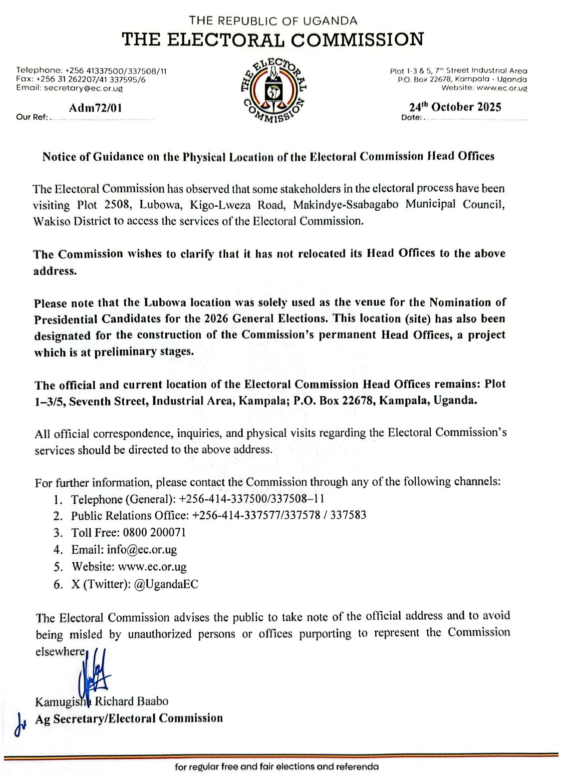 Where to Find Uganda’s Electoral Commission Headquarters, Everything You Need to Know