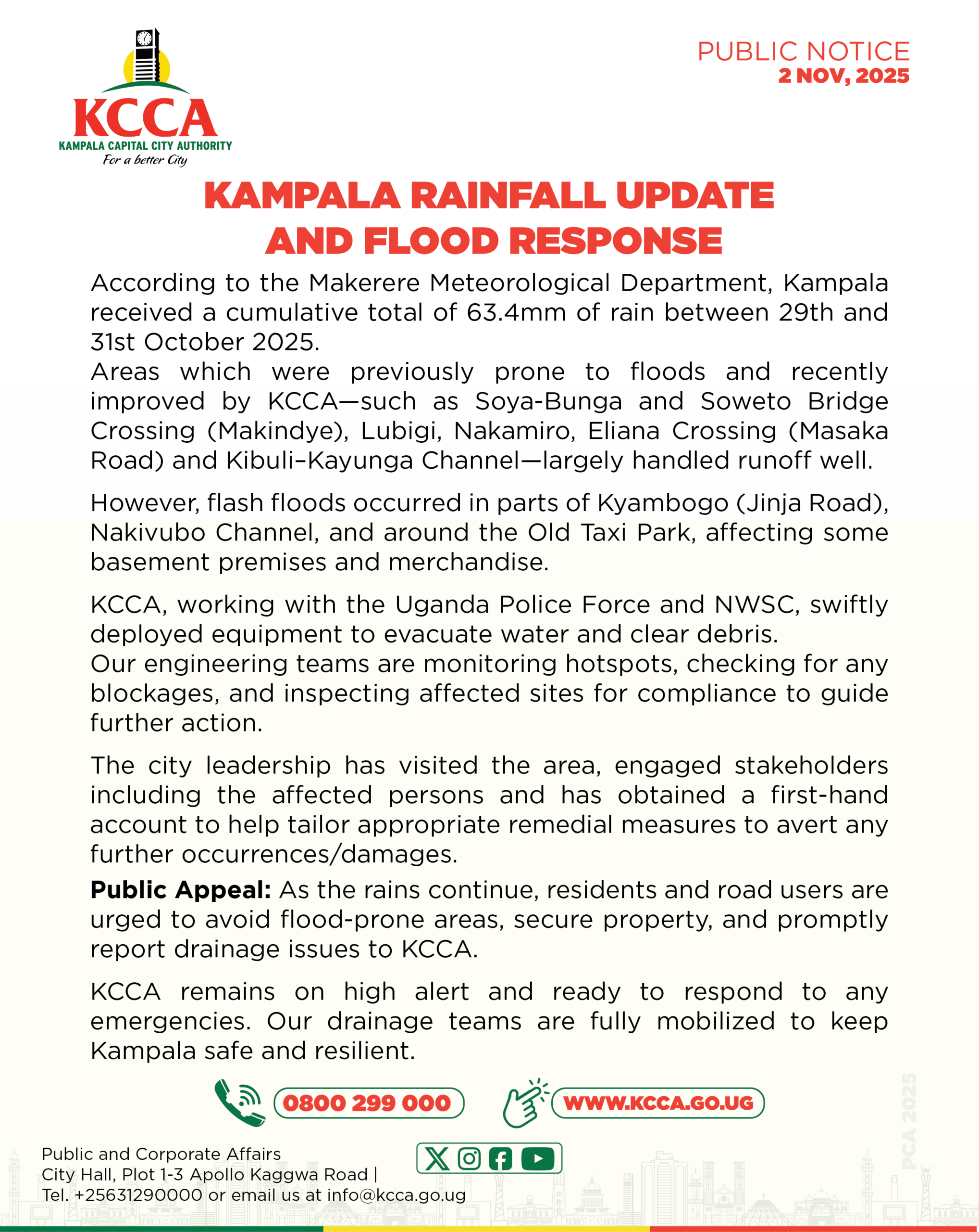 Floods Hit Kampala, But City’s Defenses Hold Firm