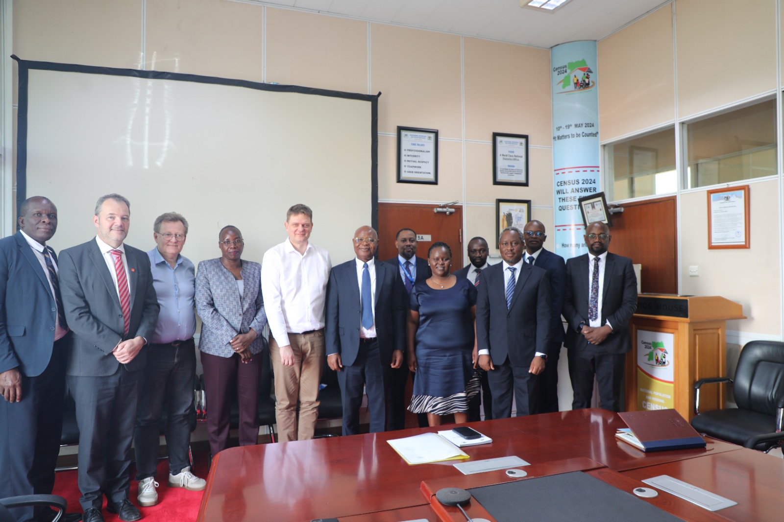 UBOS Dr Chris Mukiza, Danish Embassy Hold Talks in Strengthening Statistical Cooperation
