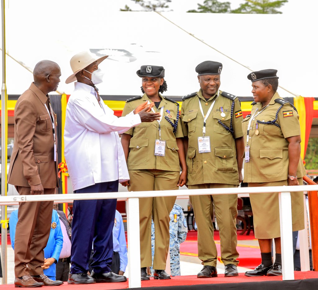 Museveni Awards six police officers with Medals