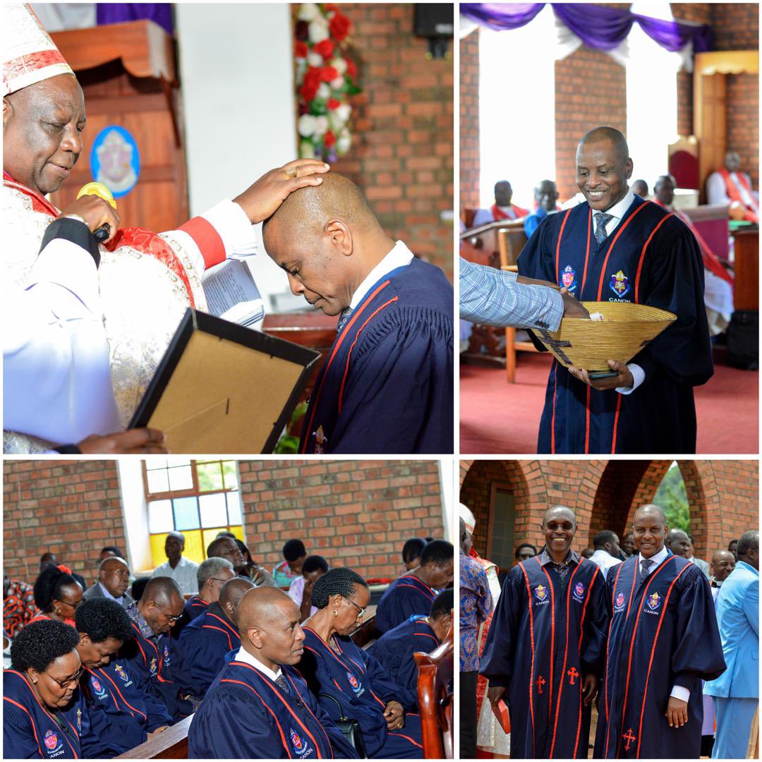 Justice Karemani, Defense’s PS Rosette Byengoma Installed As Lay Canons In North West Diocese