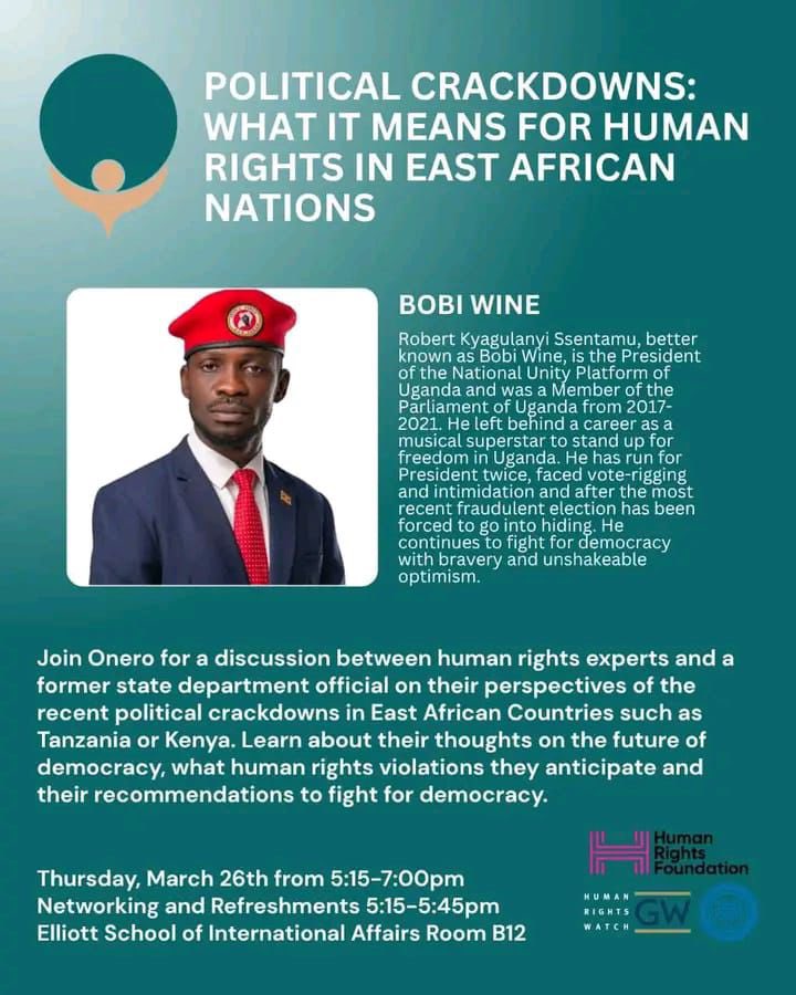 Speak Up for Democracy! Attend President Bobi Wine’s Washington DC Public Townhall