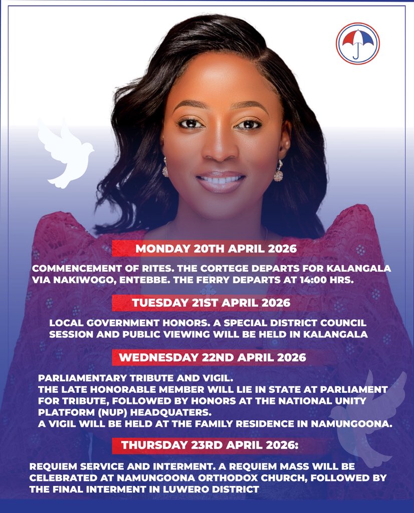 Final Farewell! Funeral Programme for Hon. Hellen Nakimuli Released