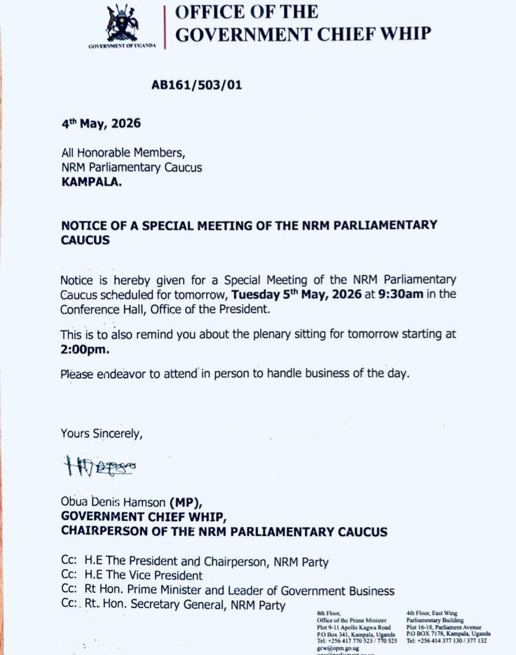 President Museveni Summons Lawmakers as Tensions Rise Over Sovereignty Bill