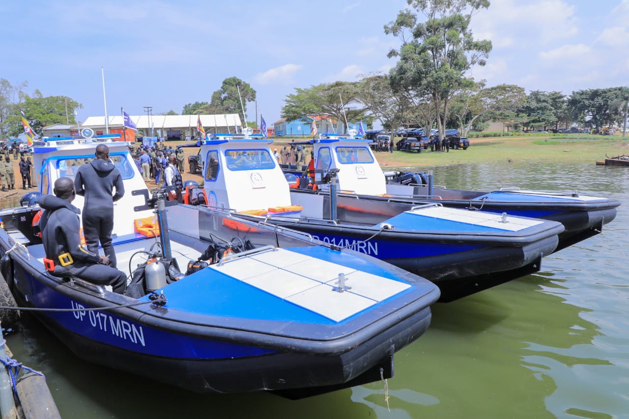 IGP Byakagaba Commissions New State-of-the-Art Marine Vessels to Boost Police Water Security Operations
