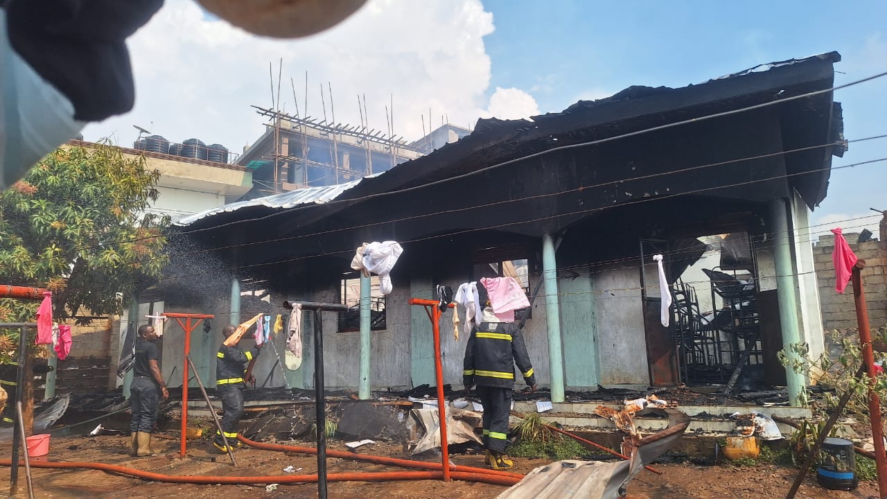 Panic As Fire Guts Girls’ Dormitory At Midland Junior School In Bulindo, Children Properties Burnt To Ashes